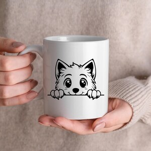 Kawaii Woodland Animals Cute Peeking Pose Svg Dxf Png Pdf Jpeg Bundle ...