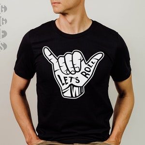 Archivos SVG de Jiu Jitsu: ¡Vamos a rodar! Descarga digital instantánea de gráficos SVG de lucha de MMA. Pose de mano de BJJ para luchadores de JIUJITSU o un luchador.