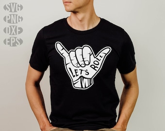 Fichiers svg Jiu Jitsu - Let's roll téléchargement numérique instantané grappling mma svg BJJ graphique à la main pose pour les grapplers JIUJITSU ou un combattant