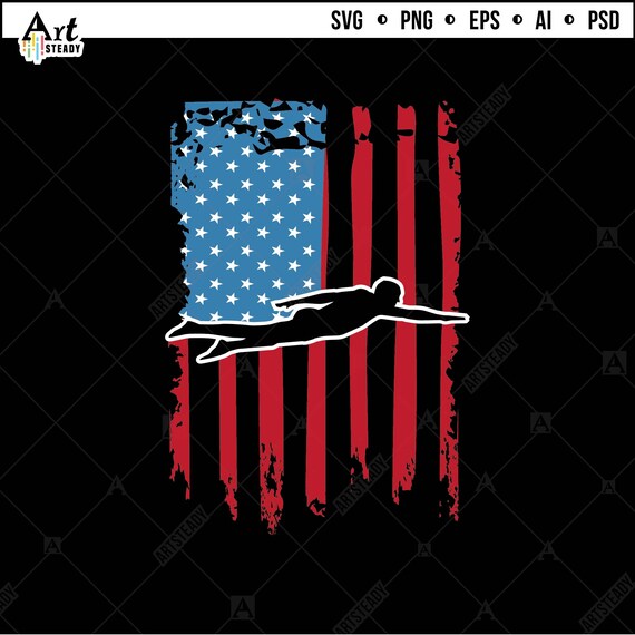 swim svg files RETRO style swimming svg files graphic art or summer svg