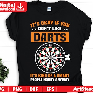 Darts svg files - its kind of a smart people hobby funny art darts player graphic digital downloads instant download