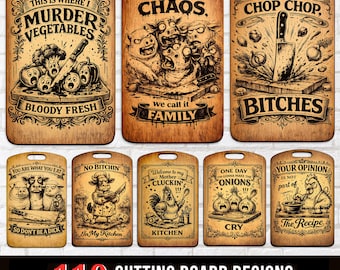 Funny laser engrave wooden cutting Charcuterie board with a sarcastic saying for humorous kitchen decor instant downloads