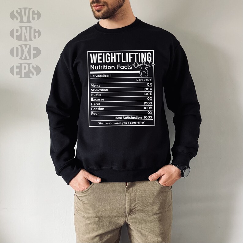 File svg divertenti per palestra - Esercizio fitness svg informazioni divertenti sulla nutrizione immagine 7