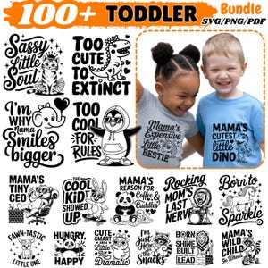 Sarkastisk Toddler Svg Png Pdf-paket roliga citat om småbarnströjor för Cricut | fräcka babyordspråk | retroklippta barnfiler | omedelbar nedladdning