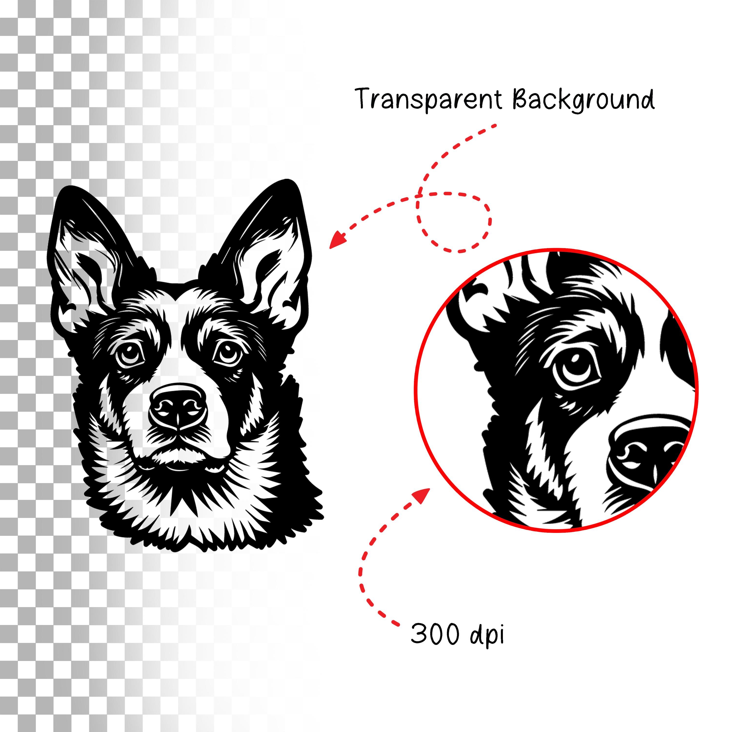 147 Dog Heads Multi Layer Laser Cut Files Dxf, Svg, Eps & Pdf Bundle ...