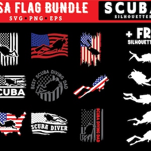 Scuba Svg Files | Eat Sleep Scuba Diving Repeat Svg | Retro Diving Graphic Bundle | Ocean Diver Svg | Svg Dxf Pdf Png Jpeg Bundle