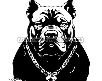 Gangster American bully pitbull svg, png, eps files for digital art and crafts, instant download