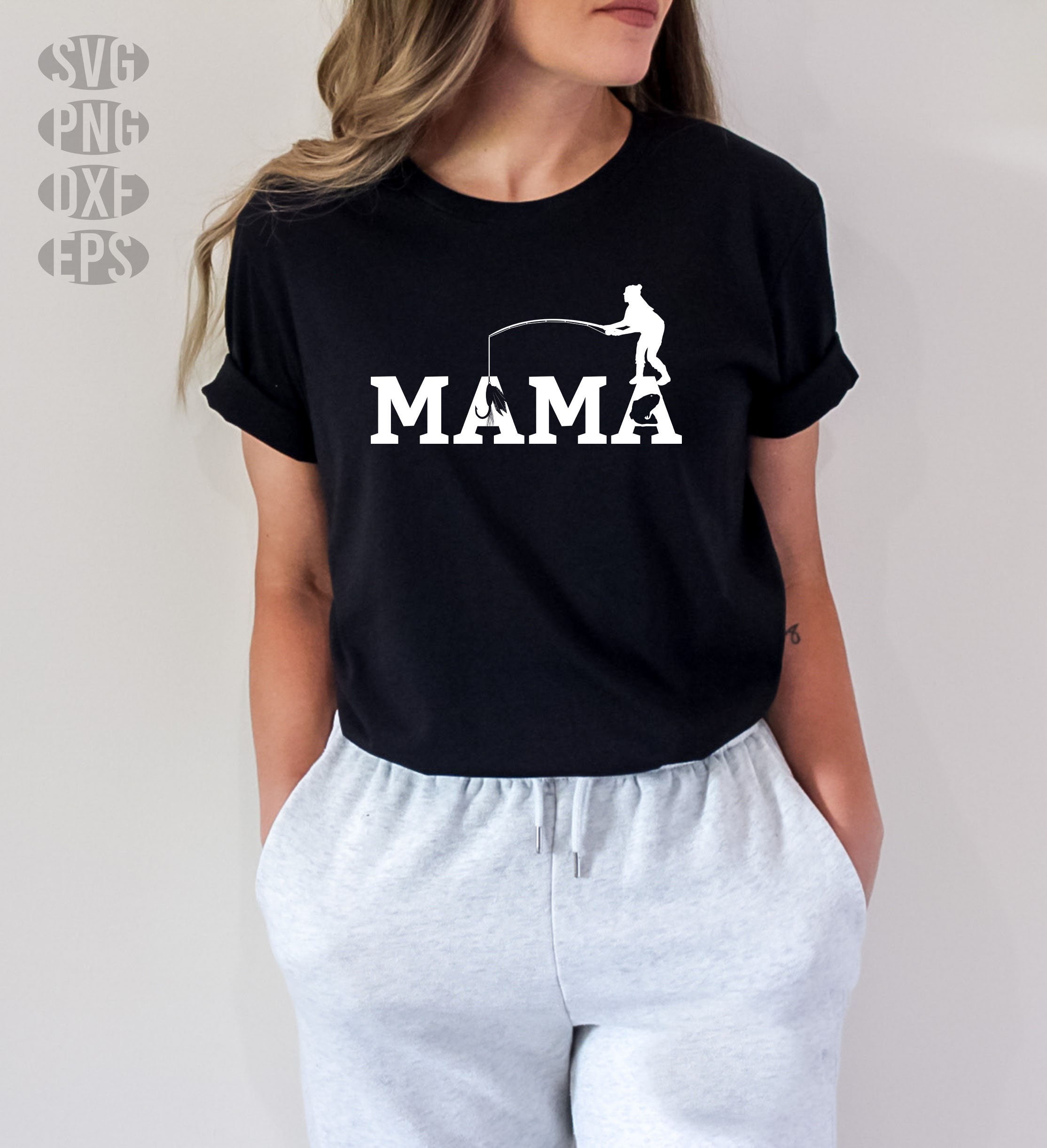 The Fishing Mom Mama T-Shirt Fishing SVG  Creative Design Maker –  Creativedesignmaker