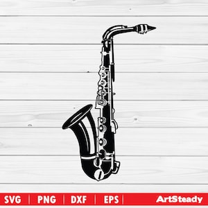 Saxophone SVG Bundle Jazz Music Instrument Clipart PNG Cricut ( Instant Downloads )