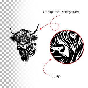 Mega pakiet Highland Cow SVG | Pliki DXF z uroczymi zwierzętami gospodarskimi | Clipart Highland Cow | Pliki Cricut Cut | Projekty Farmhouse SVG | Użytek komercyjny zdjęcie 3