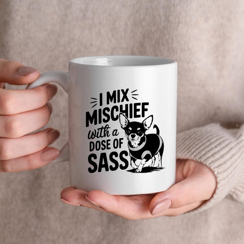 Paquete SVG de chihuahua sarcástico / Citas sarcásticas divertidas sobre perros / Archivos de corte para amantes de los chihuahuas / Diseños listos para Cricut / Uso comercial imagen 7