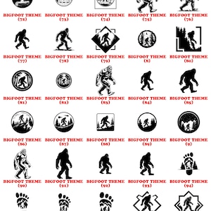 Bigfoot SVG Bundle Sasquatch Clipart | Yeti Silhouette | Bigfoot Cut Files for Cricut | Camping Adventure Designs | Forest SVG | Commercial image 19