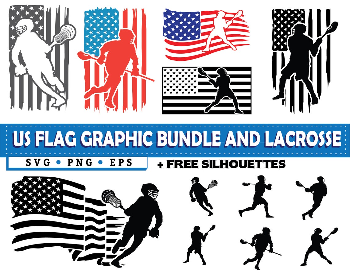 Lacrosse Svg Files Lacrosse Flag Theme Artwork Vintage Etsy UK