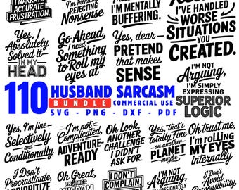 Husband Sarcasm Svg Png Pdf & Dxf Bundle – Instant Downloads