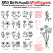 Girl's Black Plumeria Bundle 50% Off
