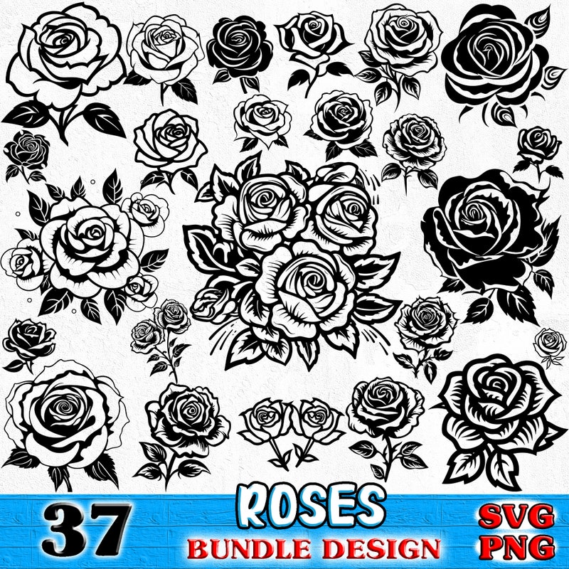 Trailing Roses Svg Rose Svg - Etsy