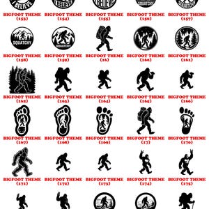 Bigfoot Engraving Files | Sasquatch Laser Art Yeti Engrave Design Bigfoot DXF for CNC Forest Scene Engraving | Wildlife Laser Cut Commercial image 15