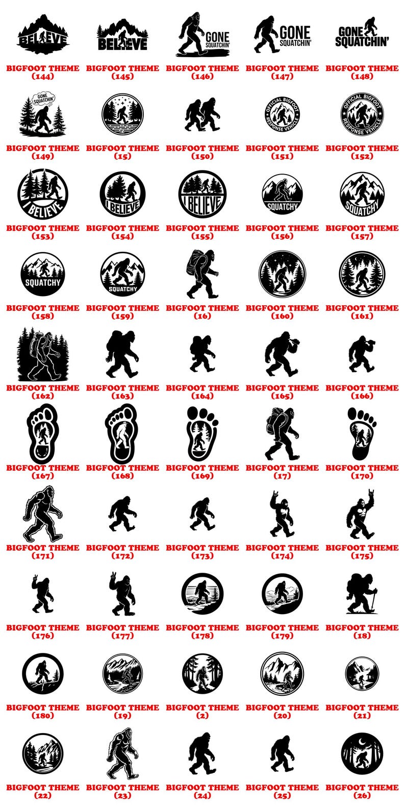 Bigfoot Engraving Files | Sasquatch Laser Art Yeti Engrave Design Bigfoot DXF for CNC Forest Scene Engraving | Wildlife Laser Cut Commercial image 15