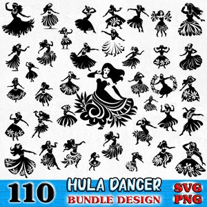 Hula Dancer Bundle SVG, PNG instant digital downloads