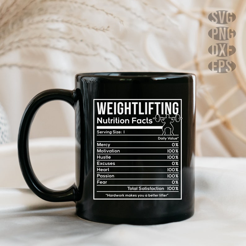 File svg divertenti per palestra - Esercizio fitness svg informazioni divertenti sulla nutrizione immagine 4