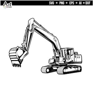 Escavatore svg file - Backhoes svg instant digital downloads