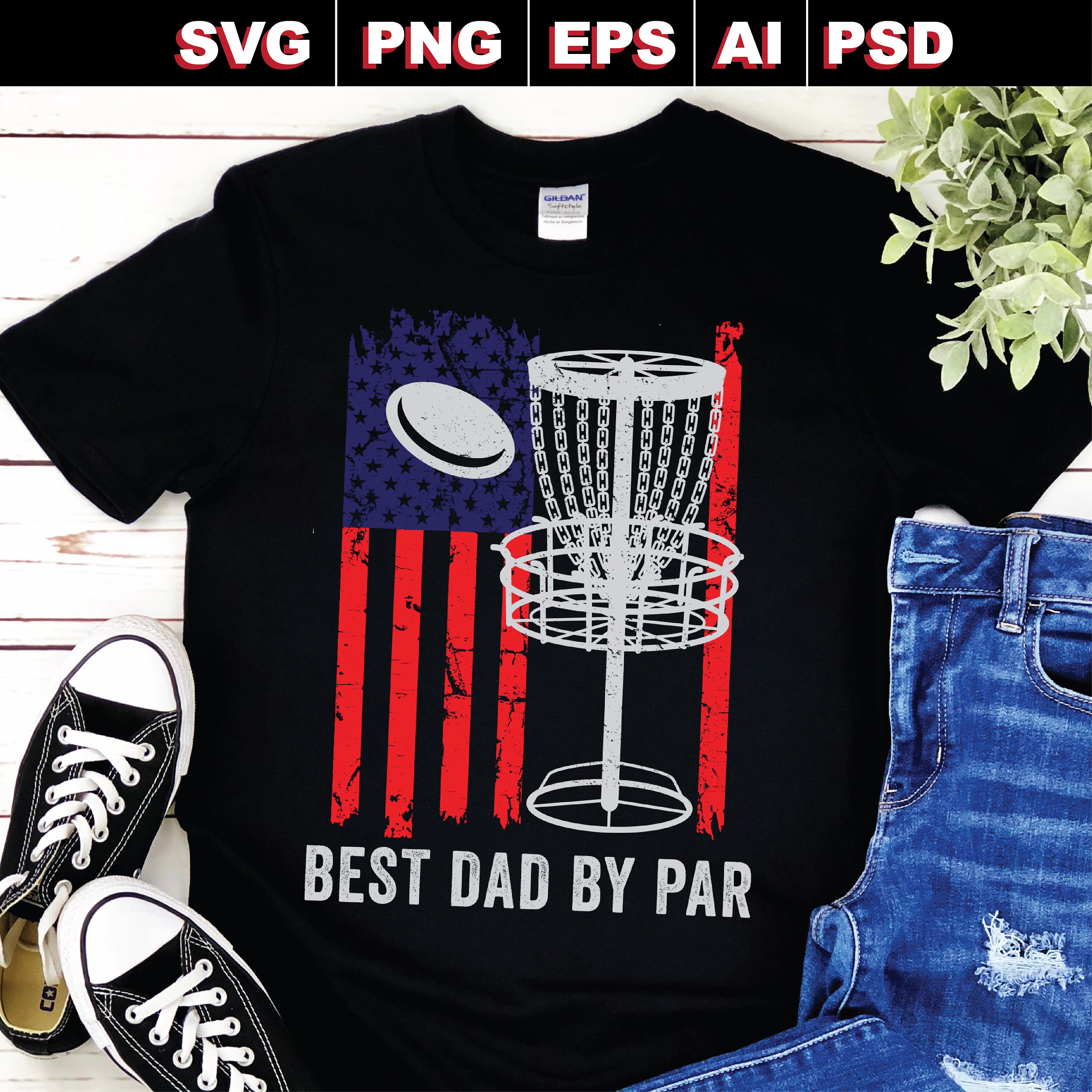 Download Disc Golf Svg File Art Flag Discgolf Best Dad By Par Etsy