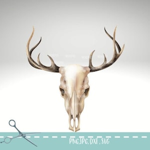 Deer Skull svg, Deer head svg, Deer antlers svg, head deer skull, deer skull, dear Skull svg, Hunting svg, Deer skull png,