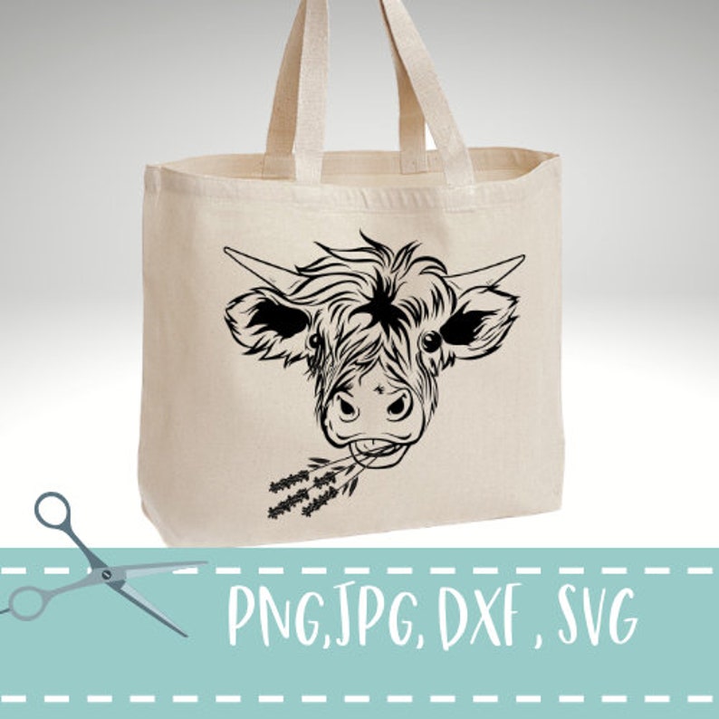 Free Free 174 Flower Silhouette Highland Cow Svg SVG PNG EPS DXF File