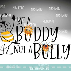 Sii un amico non un bullo, una maglietta da giorno anti bullismo per la consapevolezza della gentilezza e le scuole perché la gentilezza è importante per tutto l'equipaggio