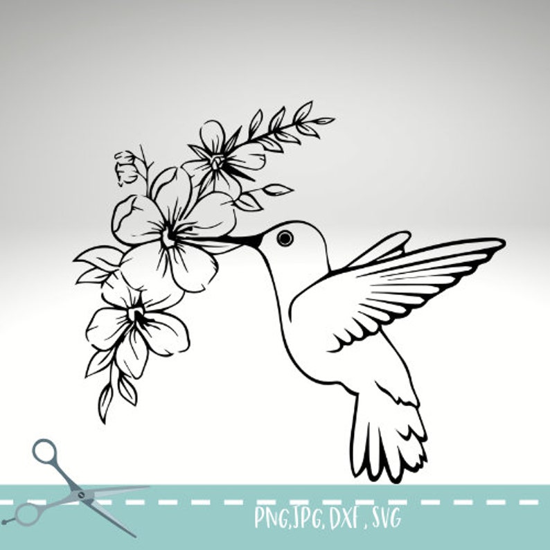 Free Free Flower Hummingbird Svg Free 474 SVG PNG EPS DXF File