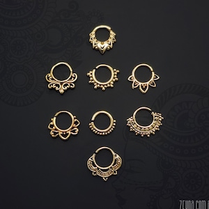 6mm 20g tiny brass bendable ring | earring nose septum body piercing | tragus helix rook daith huggie hoop | 1pc | 20ga 0.8mm