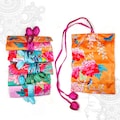 Luxe velvet and satin jewellery roll by Australian designer Anna Chandler product logo
