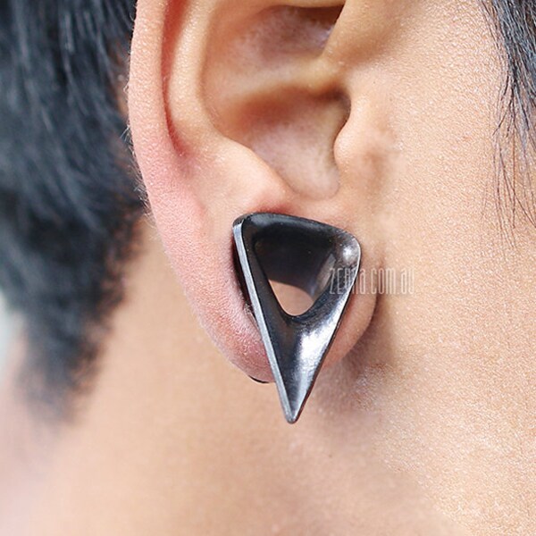 Wooden Tunnel Earrings Etsy