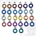 IN STOCK 2g 4g 6g 8g 10g Titanium Thick hinged anodised clicker 6 5 4 3 2.5 mm x internal diameters 8 10 12 14 16 mm | 1/4” 3/16" 5/32" 1/8" product logo