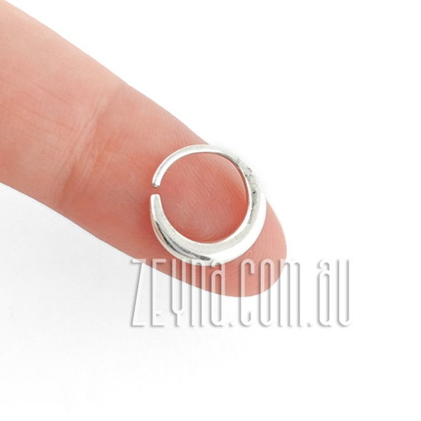 18g x 8mm Tiny bendable earring or septum nose ring in 925 Sterling Silver | 1 mm 18ga 5/128” | 1pc |