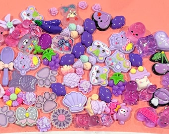 Over 70 Purple Charm Charms!