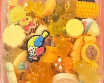 Over 50 YELLOW Charm Charms!