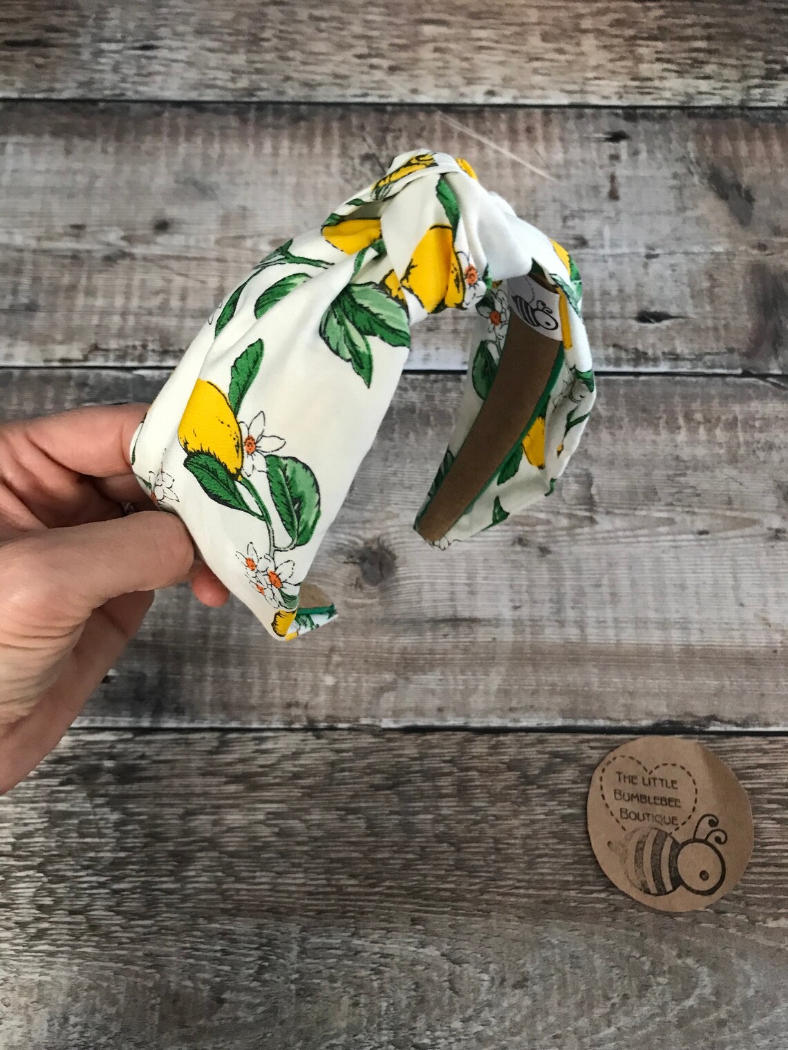 Luxury Wide Lemon Knot Headband Head Band Mint Green Lemon by Etsy