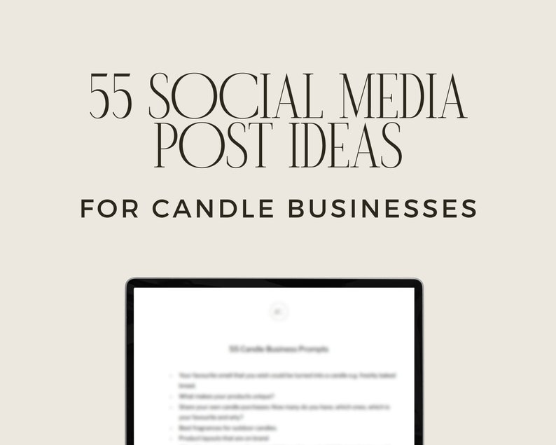 55 Social Media Ideas for Candle Businesses Candle Business - Etsy ...