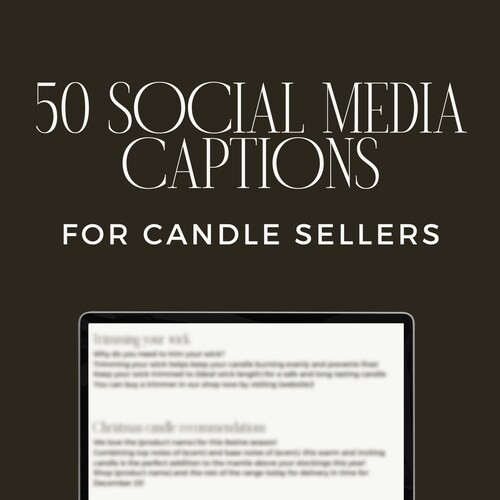 50 Social Media Captions for Candle Businesses Candle Etsy Australia