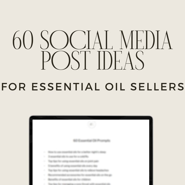 60 Instagram Ideas for Essential Oils | Oils Social Media | Doterra Instagram Ideas | Social Media Content | Young Living Post Ideas