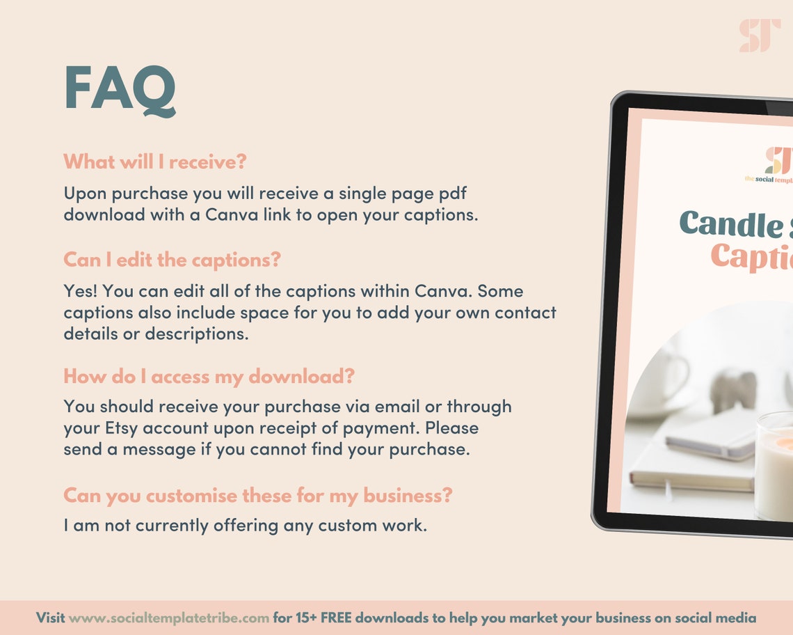 50 Social Media Captions for Candle Businesses Candle Etsy