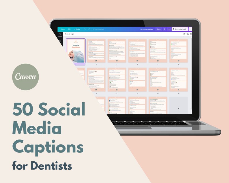 50 Social Media Captions for Dentists Dental Instagram Etsy Canada