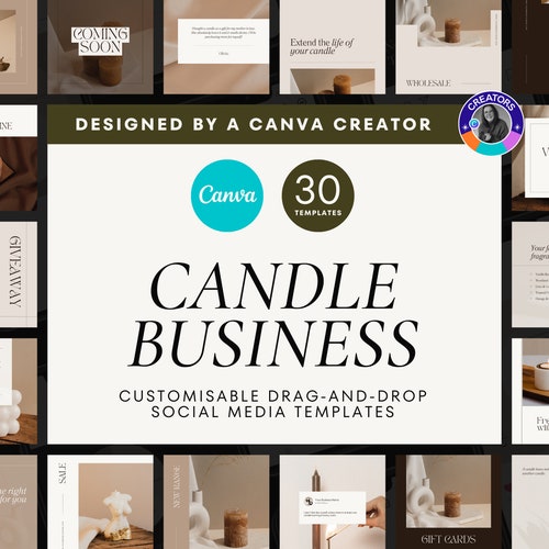 30 Instagram Templates for Candle Businesses Candle Etsy Australia