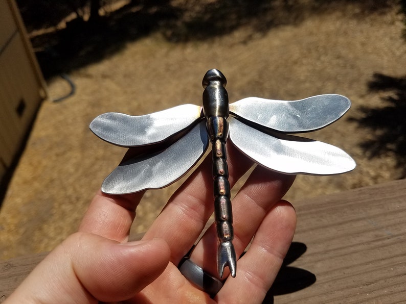 Hand Crafted Stainless Steel Dragonfly Etsy