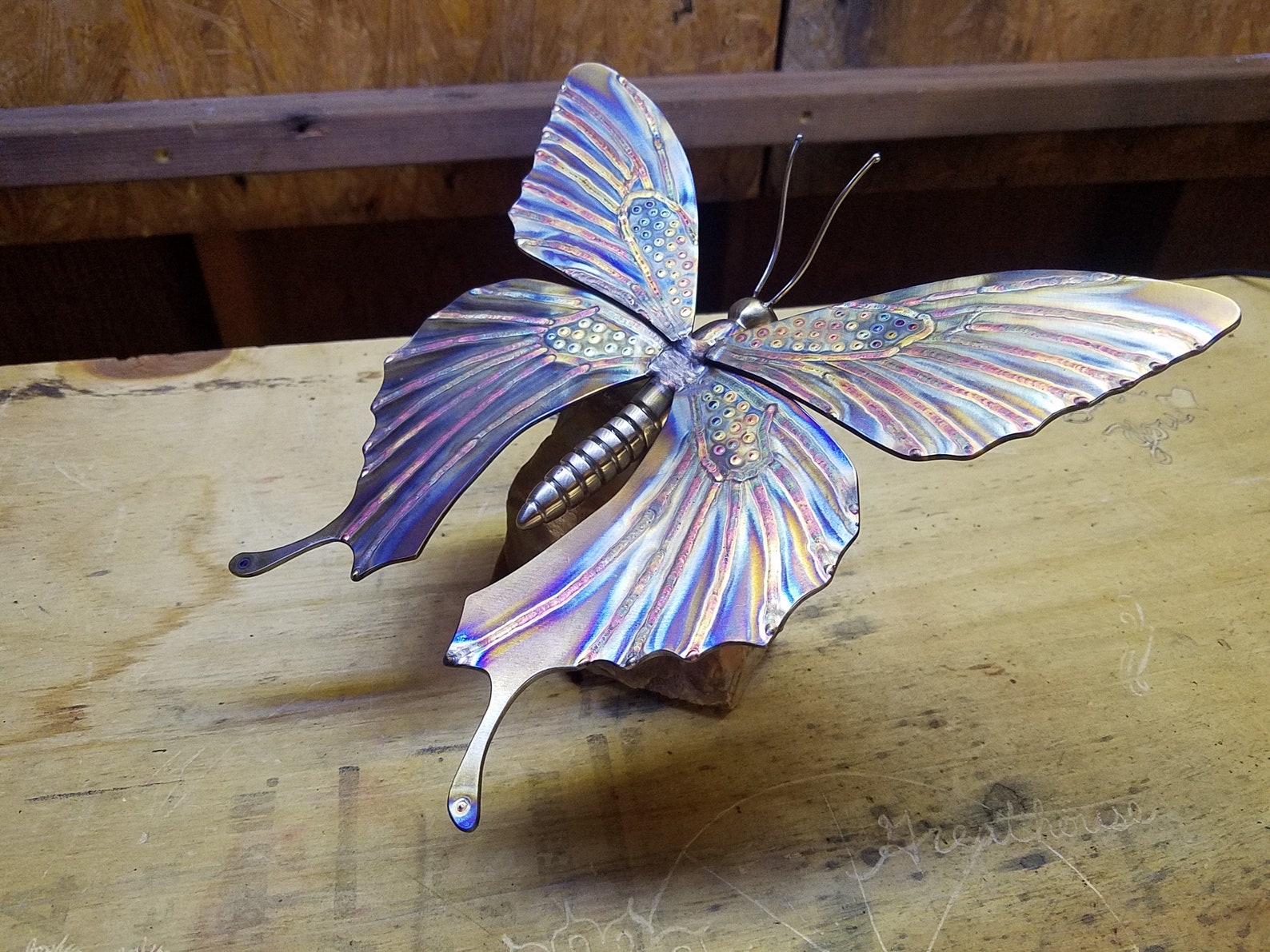 Hand Crafted Stainless Steel Butterfly Etsy