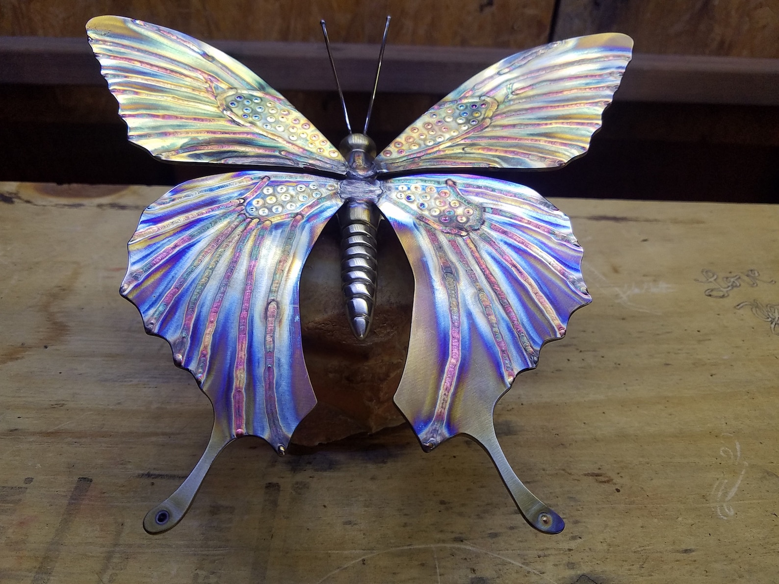 Hand Crafted Stainless Steel Butterfly Etsy
