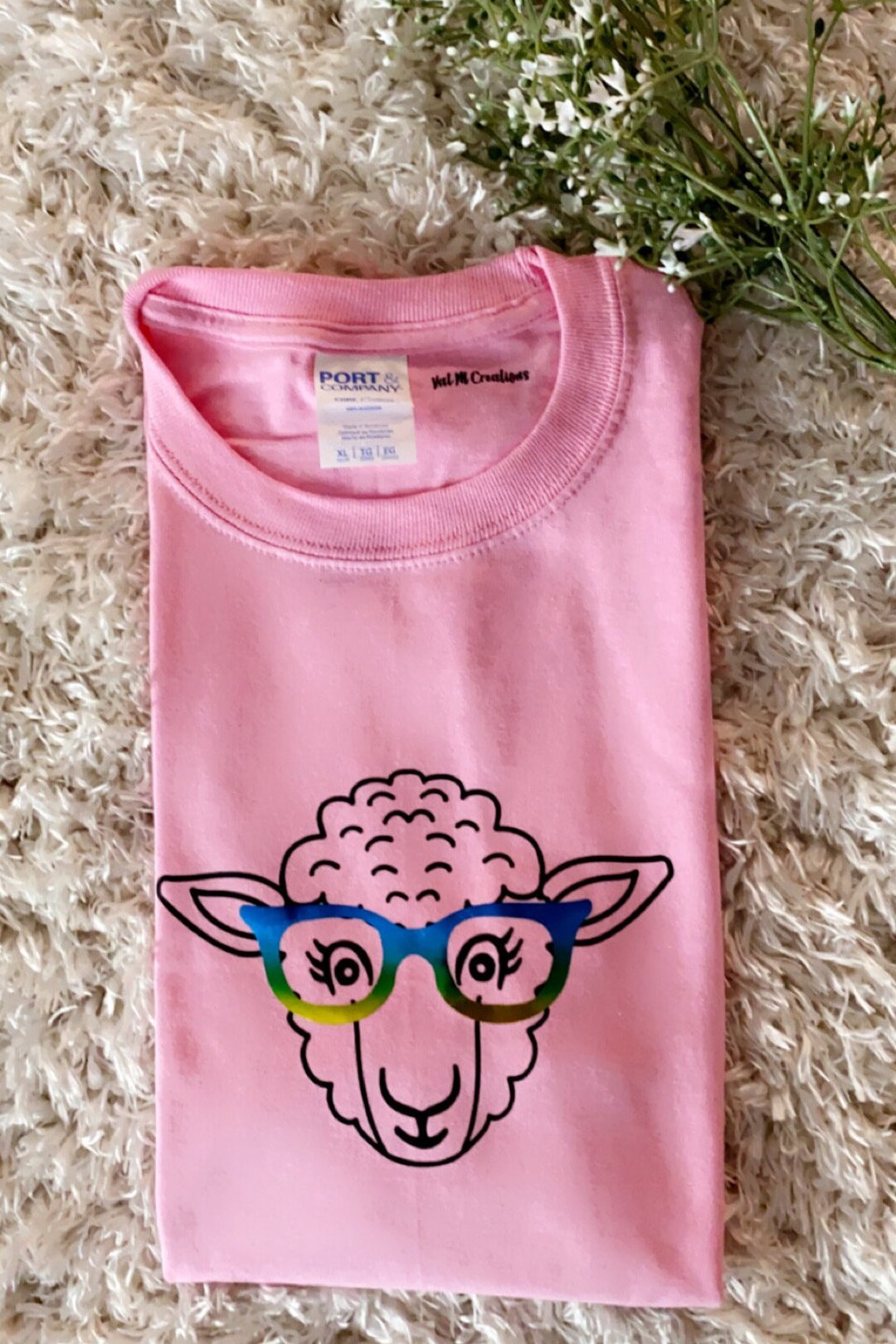 Youth Lamb With Glasses Tshirt Baby Sheep Tshirt Lamb Etsy