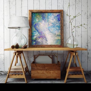 Wall Art, Abstract Art, Original Painting, 12 x 12 Canvas Art
