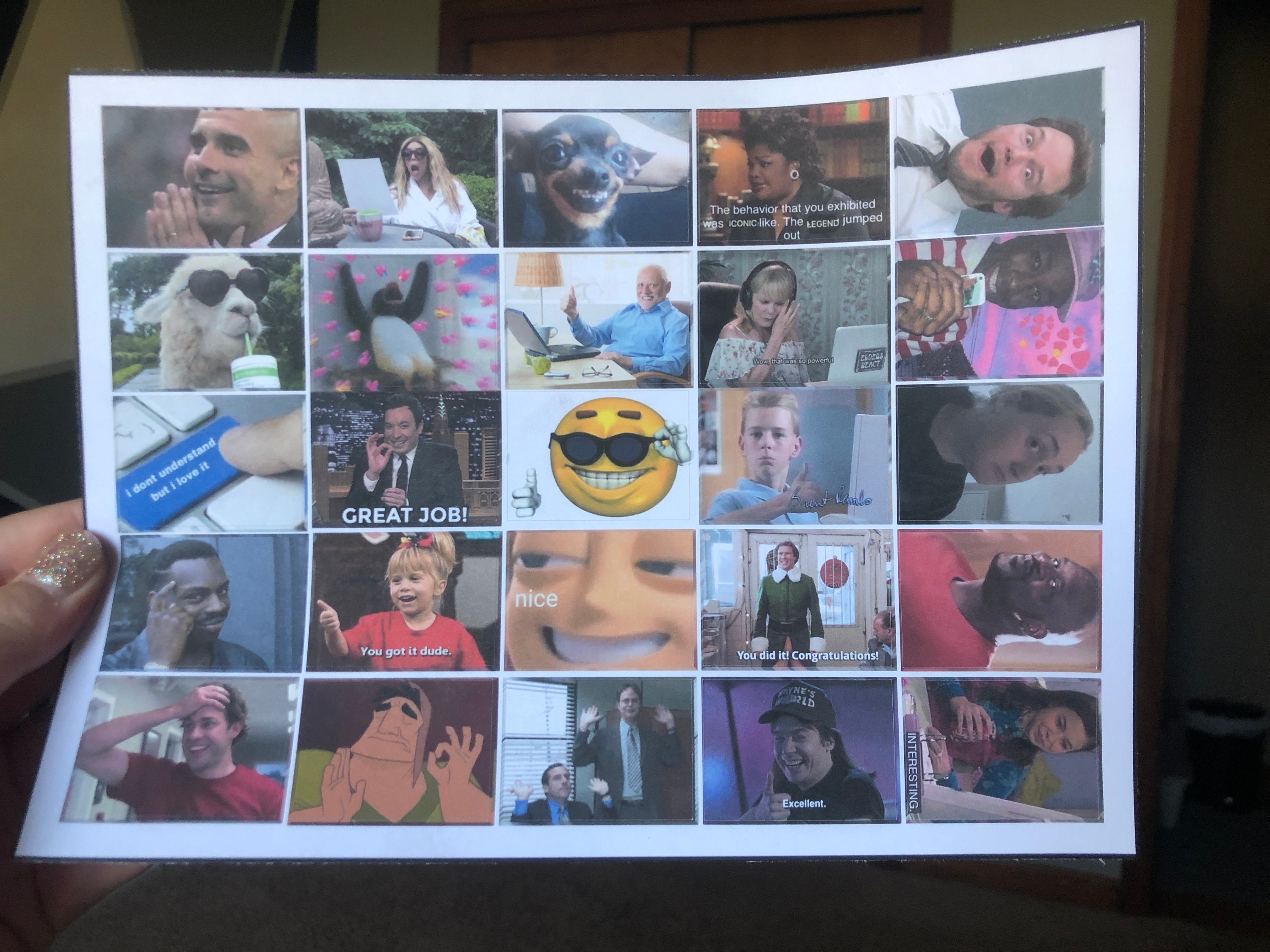 Teacher Reaction Meme Grading Stickers Etsy